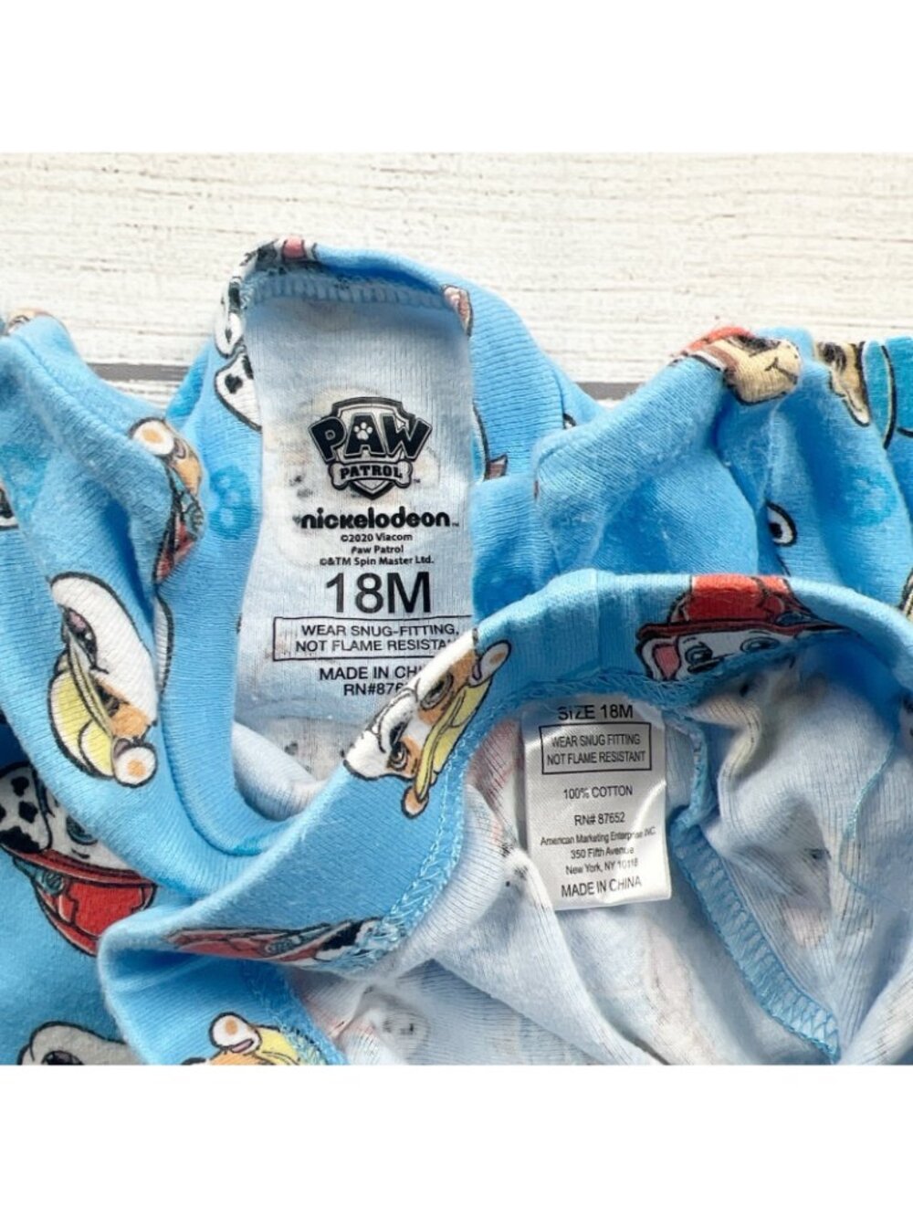 PAW Patrol Pajama Set Toddler 2 Piece Nickelodeon PJs 12-18 Months - Picture 2 of 4